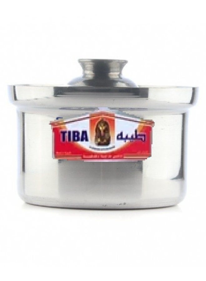 طيبة طقم مكون من 9 قدور  من الألمنيوم لامع صناعة مصرية مقاس 14/16/18/20/22/24/26/28/30 سم - Image 3